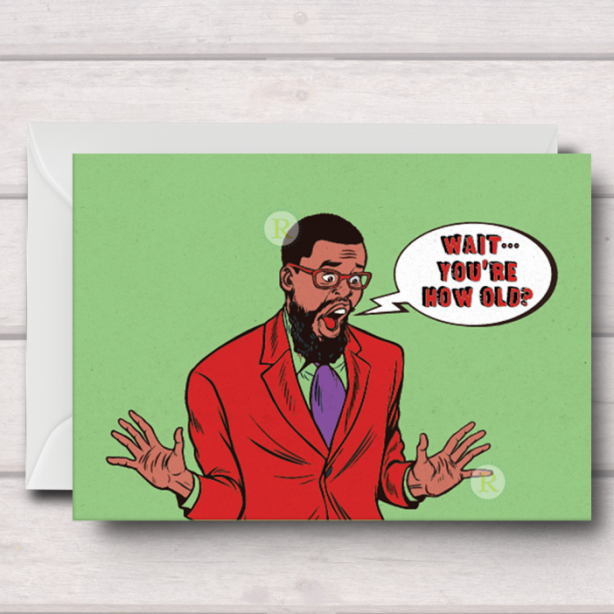 Black Man Birthday Card R